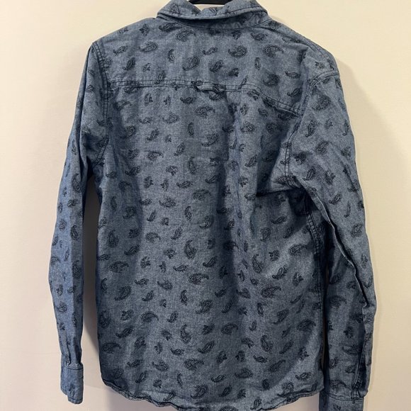 Men's Paisley Shirt with buttons - Picture 2 of 3